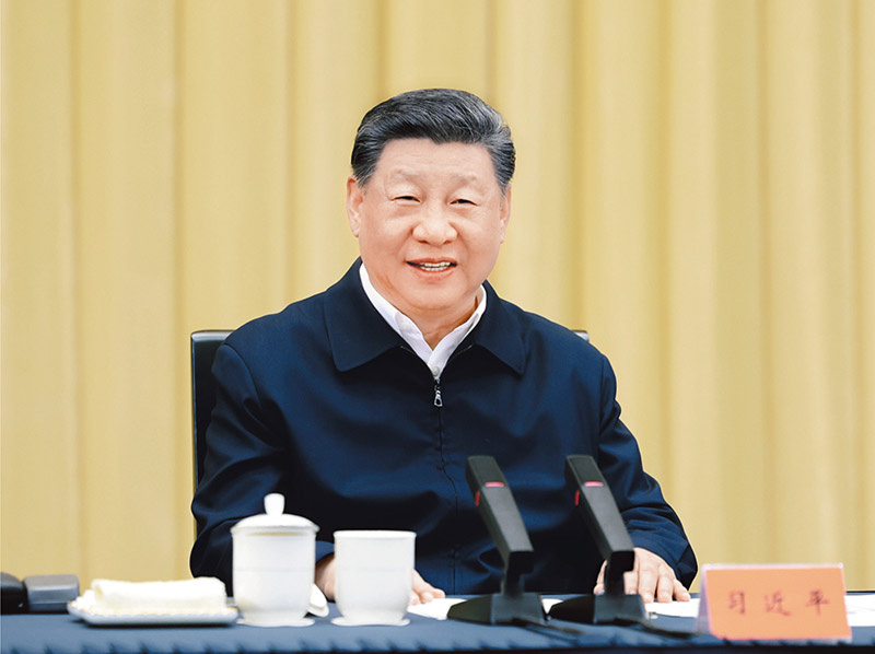 2025年4月30日上午，中共中央總書記、國家主席、中央軍委主席習(xí)近平在上海主持召開部分省區(qū)市“十五五”時期經(jīng)濟(jì)社會發(fā)展座談會并發(fā)表重要講話。 新華社記者 王曄/攝